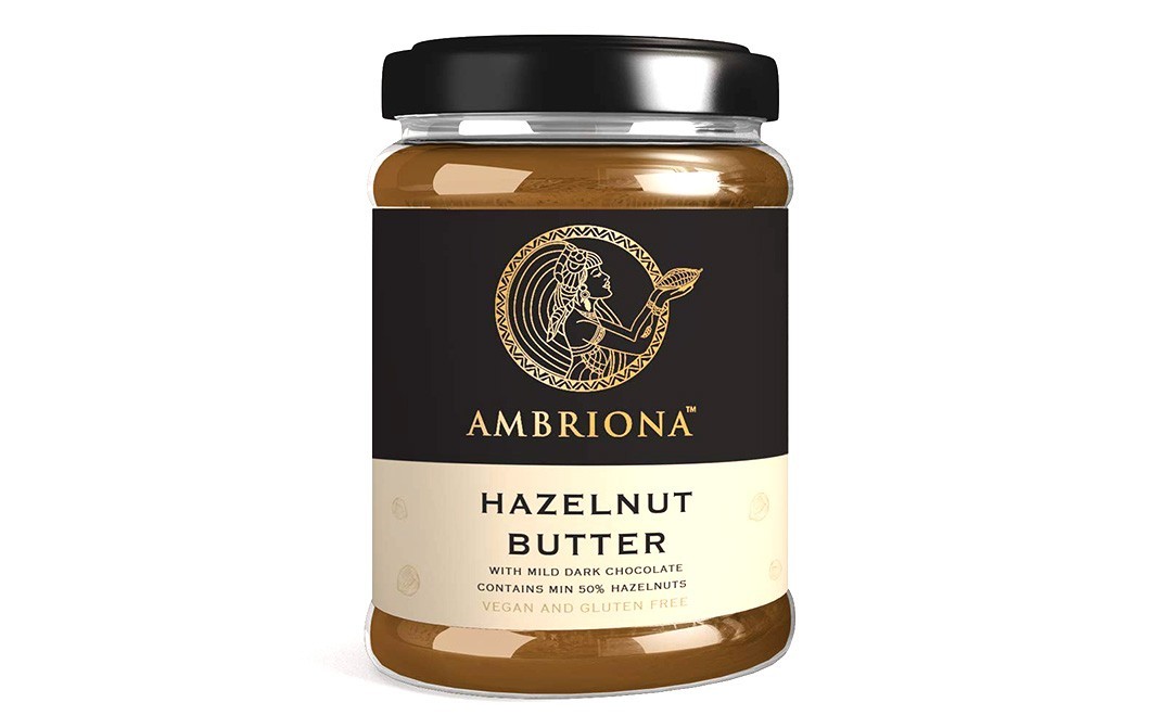 Ambriona Hazelnut Butter With Milk Dark Chocolate   Glass Jar  200 grams